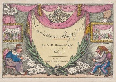 Title Page, The Caricature Magazine by G. M. Woodward, Vol. 4, 1809 by Thomas Rowlandson