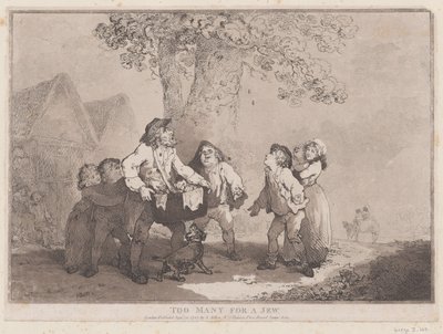 Too Many for a Jew, September 20, 1785 by Thomas Rowlandson