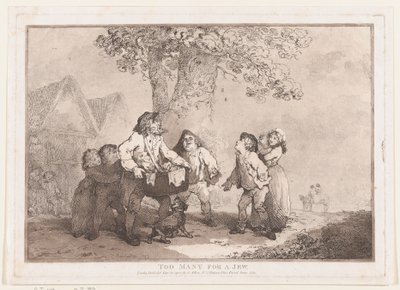 Too Many for a Jew, September 20, 1785 by Thomas Rowlandson
