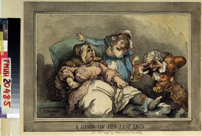 A Bawd on Her Last Legs by Thomas Rowlandson