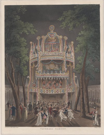 Vauxhall Garden, 1809 by Thomas Rowlandson
