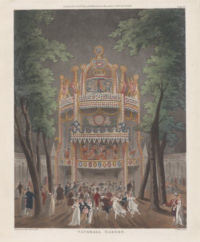 Vauxhall Garden, October 2, 1809 by Thomas Rowlandson