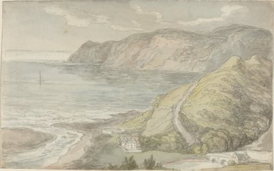 View from the Inn at Lynton by Thomas Rowlandson