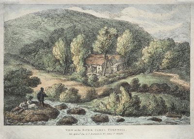 Views in Cornwall: View on the River Camel, Cornwall by Thomas Rowlandson