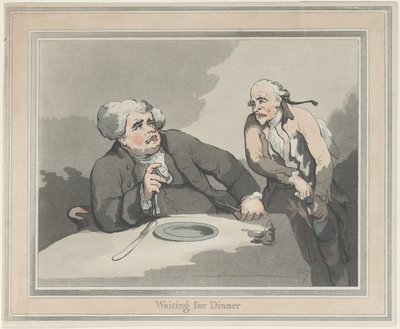 Waiting for Dinner by Thomas Rowlandson