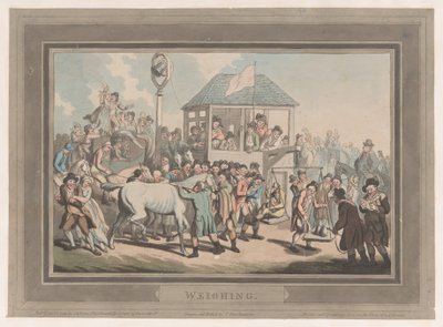 Weighing, January 1, 1799 by Thomas Rowlandson