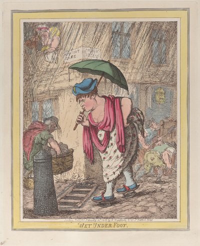 Wet Under Foot by Thomas Rowlandson