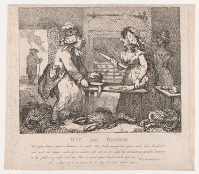 Wit and Wisdom Picturesque Beauties of Boswell, Part the First by Thomas Rowlandson