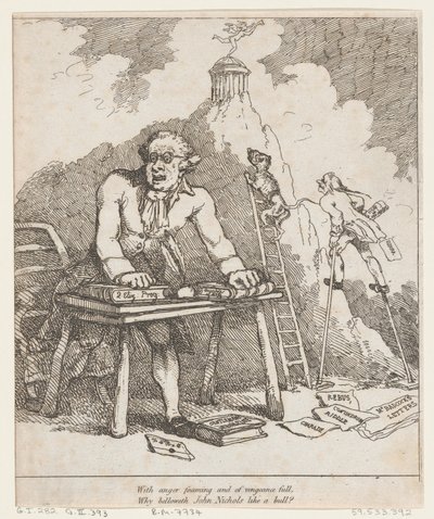 With Anger Foaming..., from Benevolent Epistle, 1790 by Thomas Rowlandson