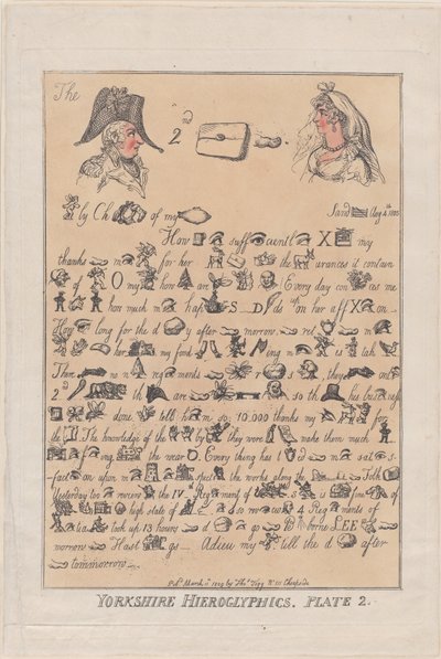 Yorkshire Hieroglyphics, Plate 2 by Thomas Rowlandson