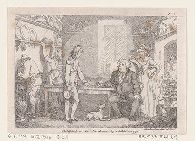 Young Adams Catechised by Parson Adams, from The Adventures of Joseph Andrews by Thomas Rowlandson
