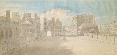 Whitehall, Holbein Gate and Banqueting House on the Right by Thomas Sandby