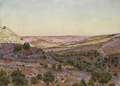 The Hills of Moab and the Valley of Hinnom, 1854 by Thomas Seddon