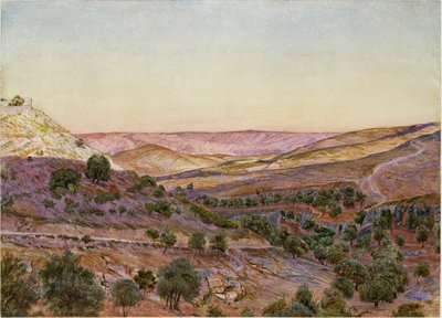 The Hills of Moab and the Valley of Hinnom, 1854 by Thomas Seddon