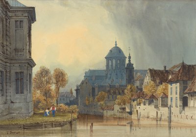 A View of the Church of Our Lady of Hanswijk, Mechelen (Malines), Belgium by Thomas Shotter Boys