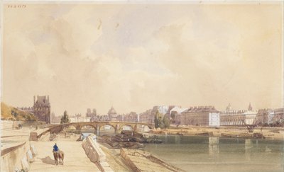The Pont Royal in 1833 by Thomas Shotter Boys