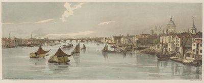 London As It Is: Blackfriars, from Southwark Bridge by Thomas Shotter Boys