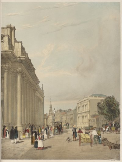 London As It Is: Board of Trade, Whitehall, from Downing Street by Thomas Shotter Boys