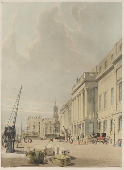 London As It Is: Doorway, The Custom House by Thomas Shotter Boys