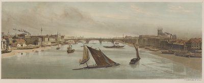 London As It Is: London Bridge, from Southwark Bridge by Thomas Shotter Boys