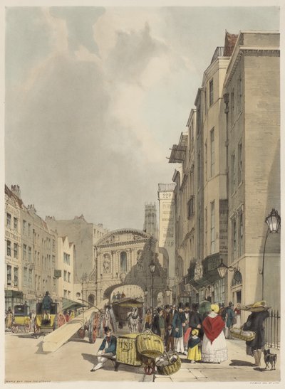 London As It Is: Temple Bar, from the Strand by Thomas Shotter Boys