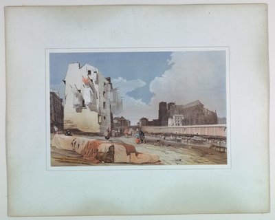 Notre Dame, Paris from the Quai Saint Bernard by Thomas Shotter Boys