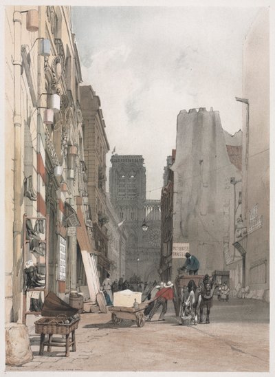 Picturesque Architecture in Paris, Ghent, Antwerp, Rouen: Notre Dame, Paris by Thomas Shotter Boys
