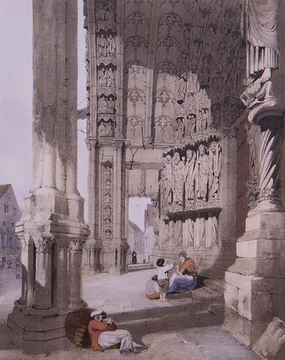 South Porch of Chartres Cathedral, illustration from 