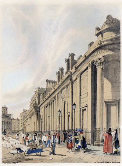 The Bank looking towards the Mansion House by Thomas Shotter Boys