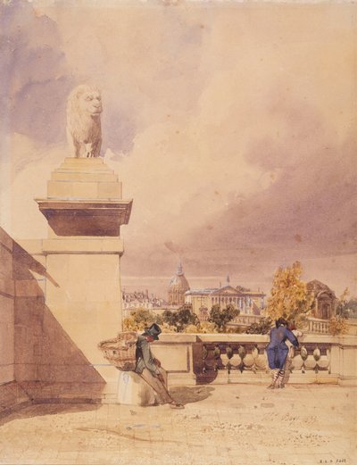 The Concorde Bridge seen from the terrace of the Tuileries by Thomas Shotter Boys