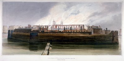 The Tower of London the Morning After the Fire in the Armoury on 30 October 1841 by Thomas Shotter Boys