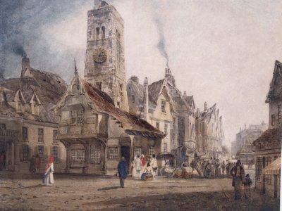 View of a Market Square by Thomas Shotter Boys