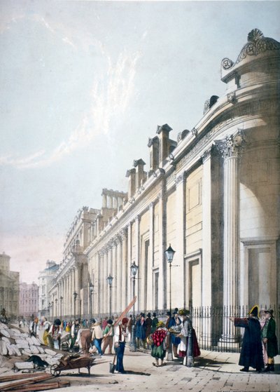 View of the Bank of England City of London by Thomas Shotter Boys