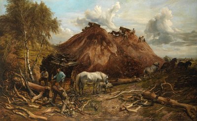 Clearing the Wood for the Iron Way by Thomas Sidney Cooper