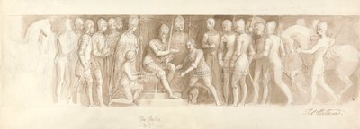 Design for the Grand Staircase, Buckingham Palace, the Centre & 2d by Thomas Stothard