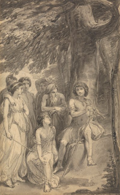One of Six Illustrations to Fenelon