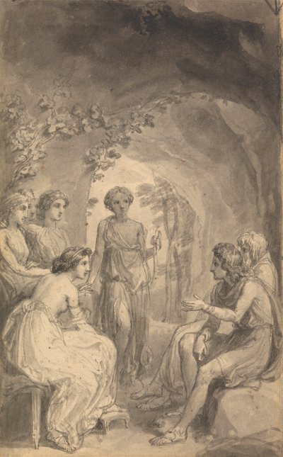 One of Six Illustrations to Fenelon