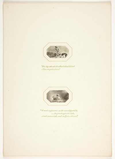 Study for a Plate from The Task by Thomas Stothard