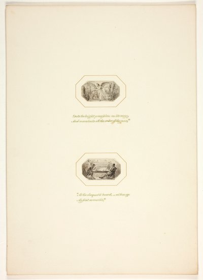 Study for a Plate from The Task by Thomas Stothard