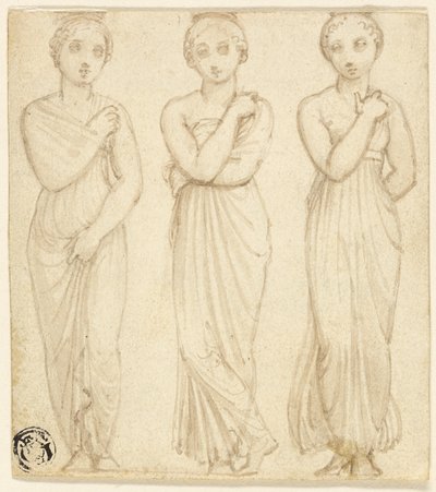 Three Draped Female Figures by Thomas Stothard