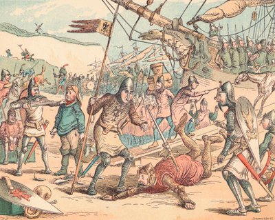 The Landing of William the Conqueror, c1884 by Thomas Strong Seccombe