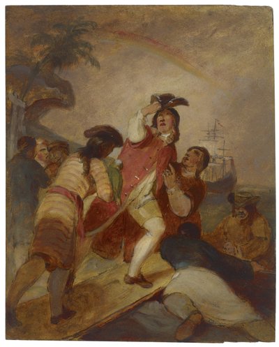 Robinson Crusoe and His Man Friday Leave the Island by Thomas Sully