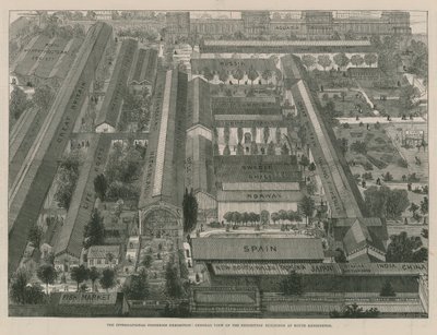 The International Fisheries Exhibition; A General View of the Exhibition Buildings by Thomas Sulman