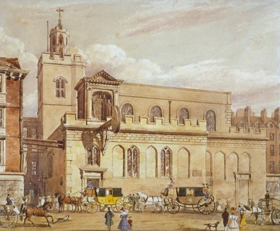 Church of St Dunstan in the West, Fleet Street, City of London by Thomas Talbot Bury