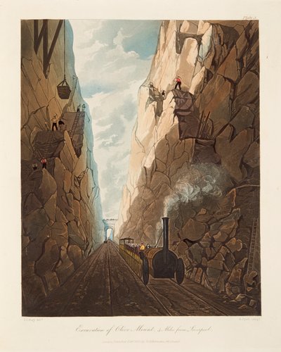 Excavation of Olive Mount, 4 miles from Liverpool by Thomas Talbot Bury