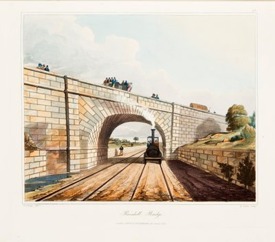 Rainhill Bridge, Chat Moss, near Liverpool by Thomas Talbot Bury