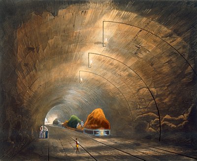 The Tunnel, Liverpool and Manchester Railway by Thomas Talbot Bury