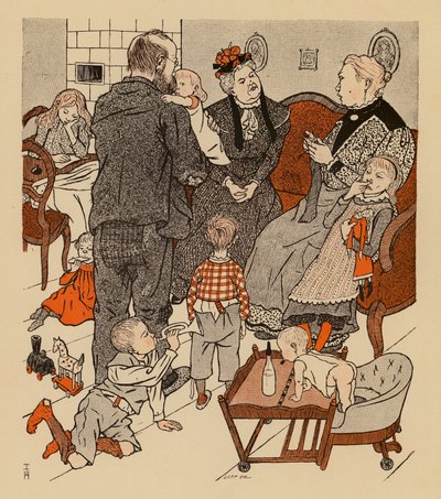 A Large Family by Thomas Theodor Heine