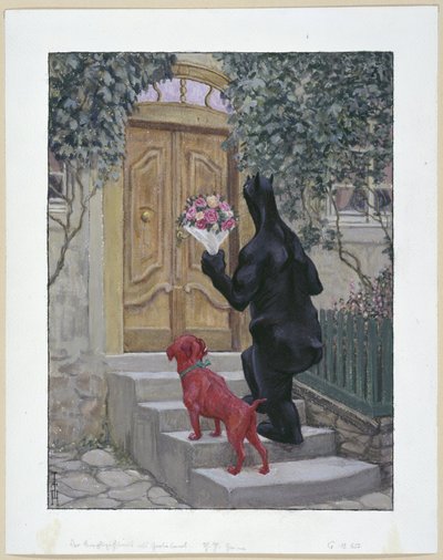 The Simplicissimus as Congratulator by Thomas Theodor Heine
