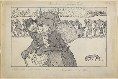 Flight from the Cruel Enemy by Thomas Theodor Heine